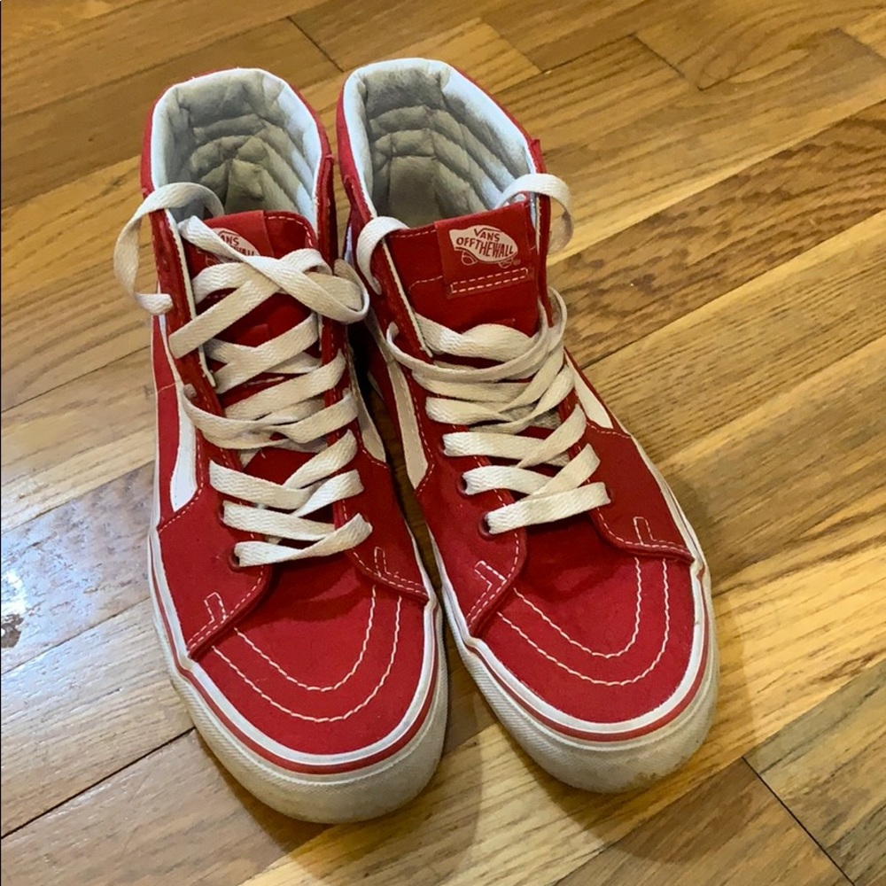 Red Hightop Vans
